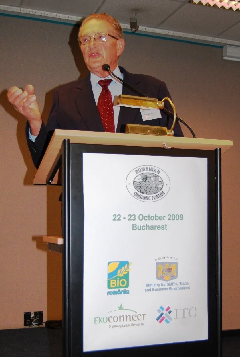 Percy Schmeiser avertizează România asupra contaminării cu OMG