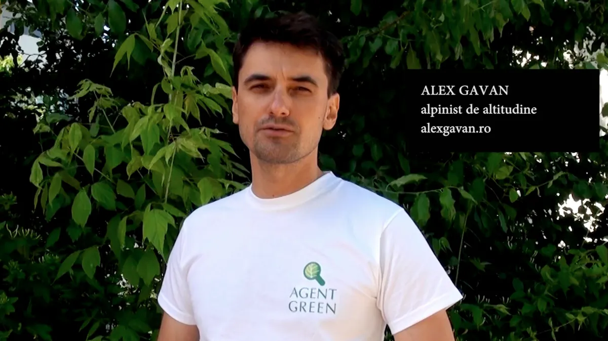 Alpinistul de Altitudine Alex Gavan sustine Campania AGENT GREEN