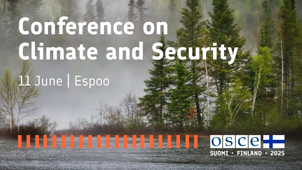 Președintele Agent Green, vorbitor la conferința OSCE pentru climă și securitate